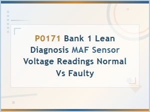 P0171 Bank 1 Lean Code: Maf Sensor Voltage Readings — Normal vs Faulty Diagnosis